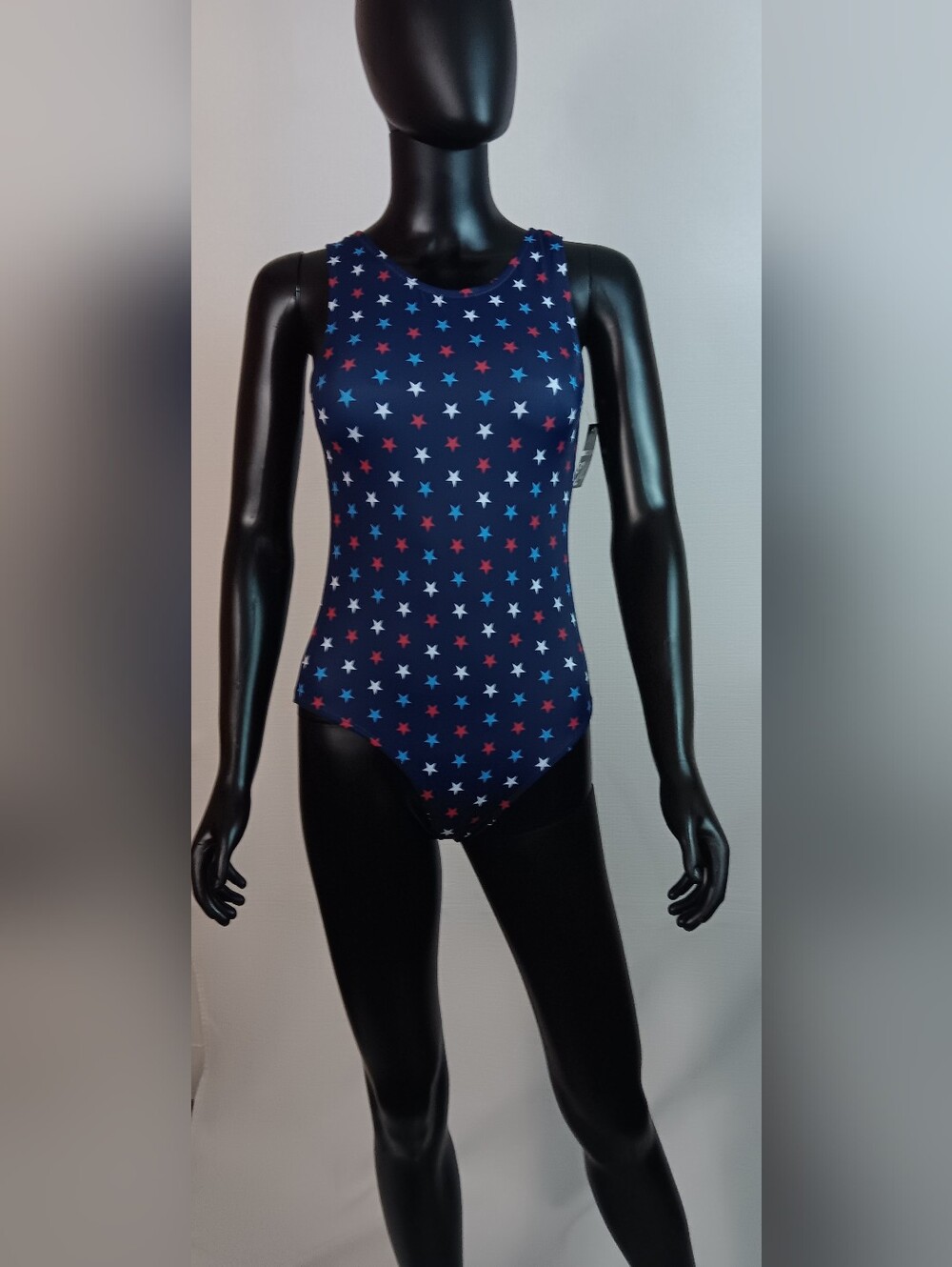 City Streets One Piece Swimwear Americana Stars Blue‎ Swimsuit swimwear XL 18.5